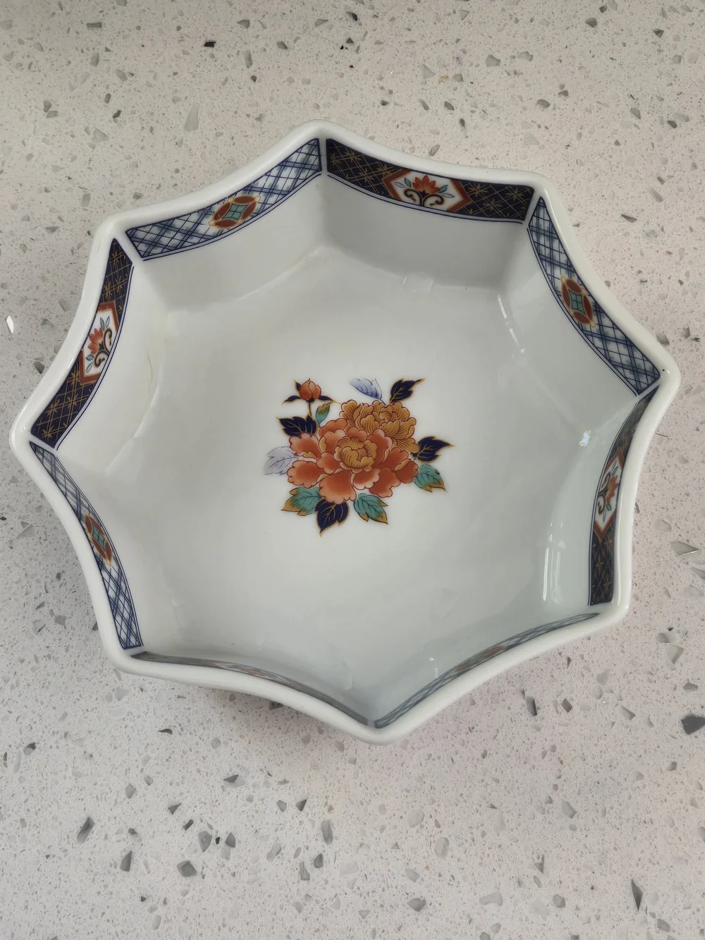Vintage Japan Ceramic Octagonal Bowl Dish - Picture 2 of 7